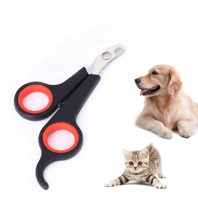 Paw Velour scissor-style pet nail clipper, black