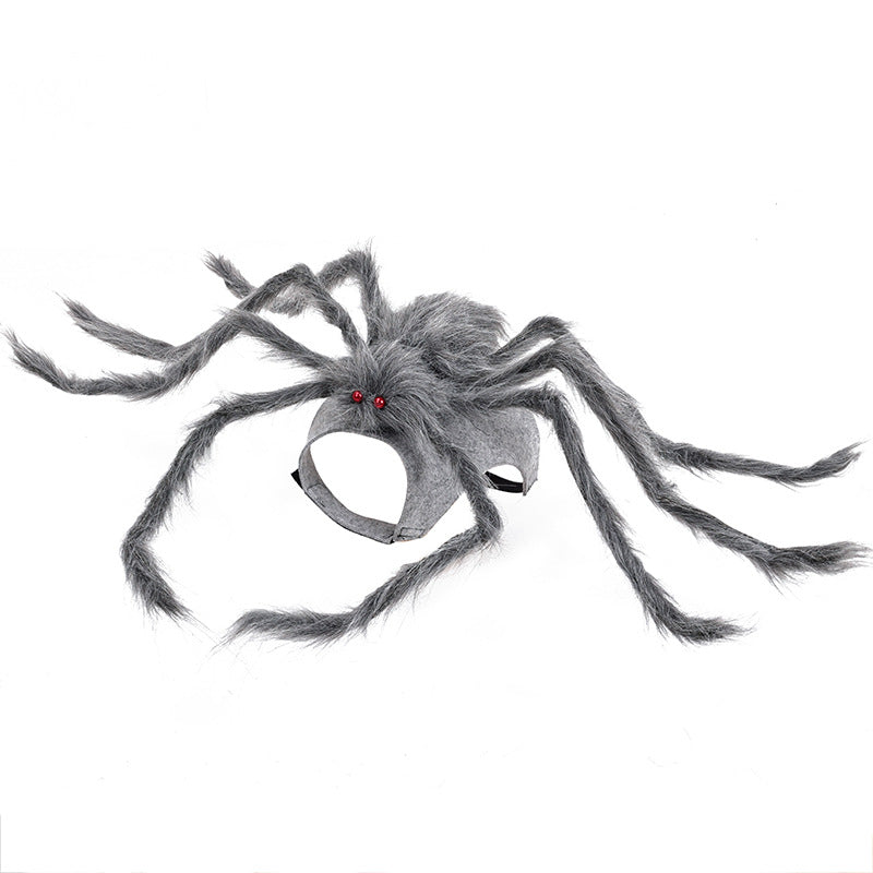 Paw Velour spooky spider pet costume, side view
