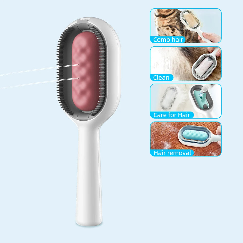Paw Velour brush product shot highlighting hair care, cleaning, and hair removal features