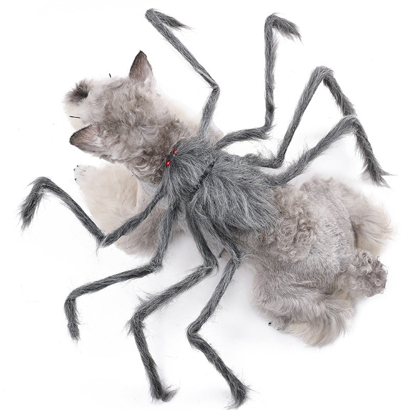 Paw Velour spooky spider pet costume, close-up detail