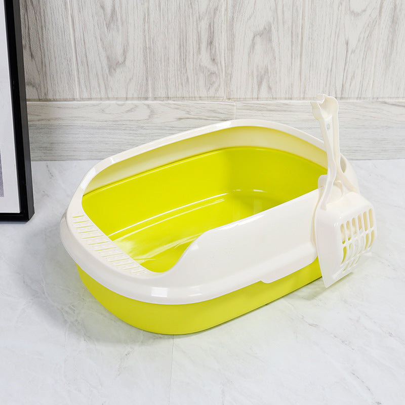 Paw Velour Semi-Enclosed Litter Box - color range