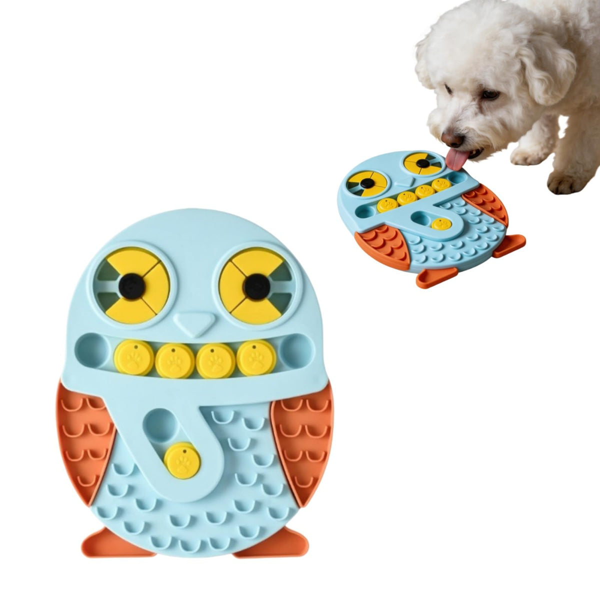 Paw Velour 2-in-1 slow feeder dog bowl and lick mat